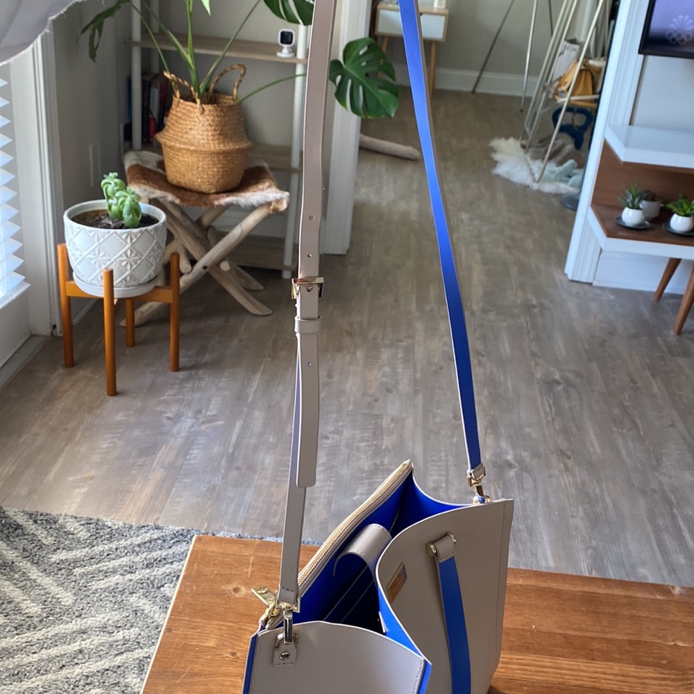 Kate Spade Cream and Blue Crossbody Bag - Picture 5 of 5